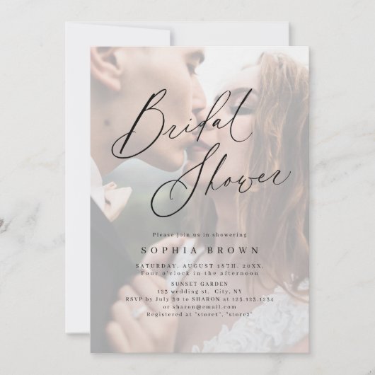 Elegant modern script met minimaal vrijgezellenfee kaart (Voorkant)