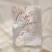 Elegant modern script met minimale foto-partners d kaart