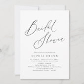 Elegant modern script minimaal vrijgezellenfeest kaart (Voorkant)