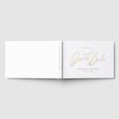 Elegant modern script minimalist wedding  gastenboek (Volledig)