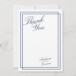 Elegant modern script minimalistisch bedankt kaart