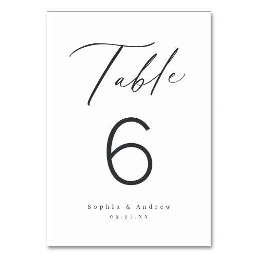 Elegant modern script minimalistisch huwelijk kaart (Achterkant)