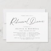 Elegant modern script minimalistisch repetitief di kaart (Voorkant)