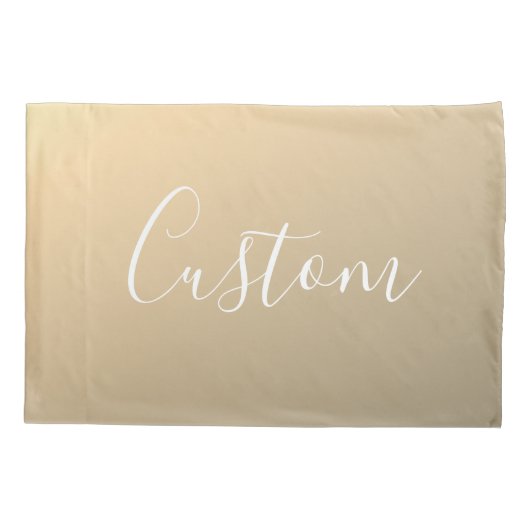 Elegant Modern Script Monogram of Word | gouden Kussensloop (Achterkant)