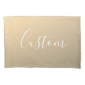 Elegant Modern Script Monogram of Word | gouden Kussensloop (Voorkant)