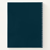 Elegant Modern Script Persoonlijk Notitieboek (Achterkant)