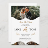 Elegant Modern Script Photo Classic Kaart (Voorkant / Achterkant)