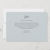 Elegant Modern Script Photo Wedding Save The Date (Achterkant)