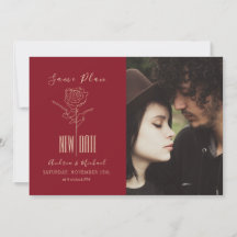 Elegant modern Script Postponed Wedding