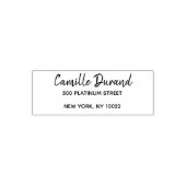 Elegant modern script retouradres  zelfinktende stempel (Design)