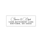 Elegant modern script retouradres  zelfinktende stempel (Design)