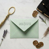 Elegant modern script retouradres zelfinktende stempel