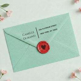 Elegant Modern Script Return Address  Zelfinktende Stempel