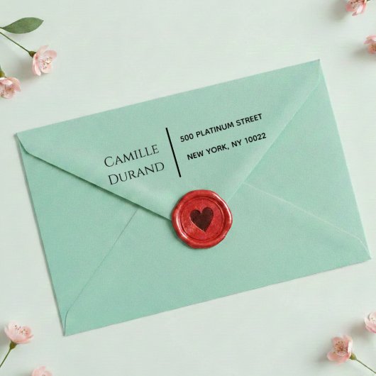 Elegant Modern Script Return Address  Zelfinktende Stempel