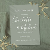 Elegant Modern Script Save The Date