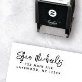 Elegant modern script stijlvol minimalistisch meis zelfinktende stempel