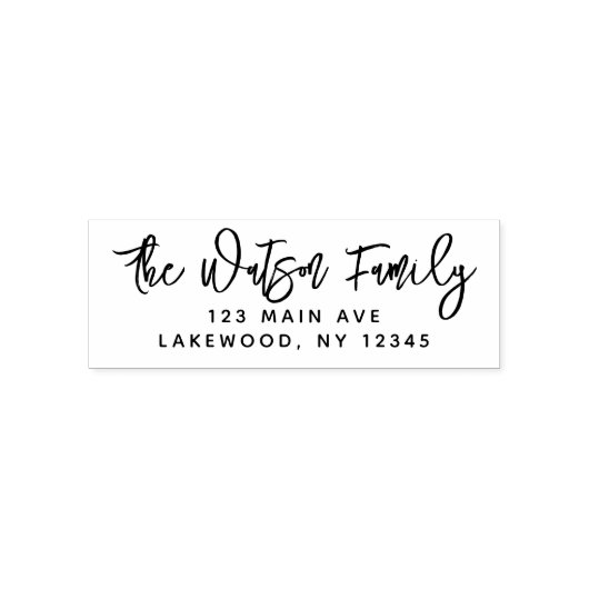 Elegant modern script stijlvolle minimalistische f zelfinktende stempel (Design)