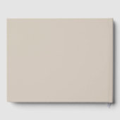Elegant modern script Taupe Gold Gastenboek (Achterkant)