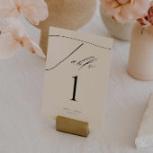 Elegant Modern Script Trouwtafel Nummers