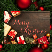 Elegant Modern Script Typografie Zakelijke vakanti Bedankkaart