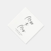 Elegant modern script | Vrijgezellenfeest Papier N Servet (Hoek)