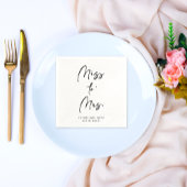 Elegant modern script | Vrijgezellenfeest Papier N Servet