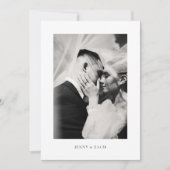 Elegant Modern Script Wedding Bedankkaart (Voorkant)