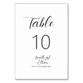 Elegant modern Script Wedding Kaart