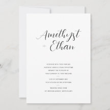 Elegant modern Script Wedding