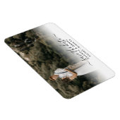 Elegant Modern Script Wedding Photo Save the Date Magneet (Rechterzijde)