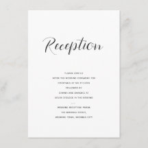 Elegant modern Script Wedding Reception