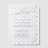 Elegant modern Script Wedding Vellum Uitnodigingen (Offset (Uitnodiging))