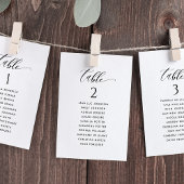 Elegant Modern Seating Plan Kaarten met gastnamen