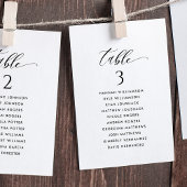 Elegant Modern Seating Plan Kaarten met gastnamen