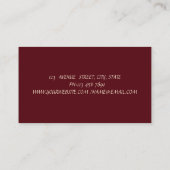 Elegant Modern Shiny Diamonds-Glitter Faux Lashes Visitekaartje (Achterkant)