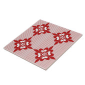 Elegant, modern, sierlijk, bruin, wit tegeltje (Zijkant)