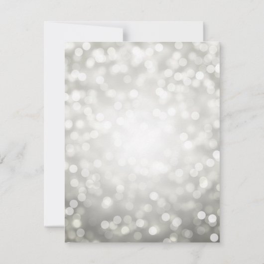 Elegant Modern Silver 30e verjaardag Kaart (Achterkant)