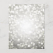 Elegant Modern Silver 30th Birthday Party Invite Flyer (Achterkant)