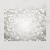 Elegant Modern Silver 30th Birthday Party Uitnodiging Briefkaart (Achterkant)