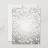 Elegant Modern Silver 50e verjaardag Kaart (Achterkant)