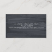 Elegant Modern Silver Glitter Headphone DJ Visitekaartje (Achterkant)