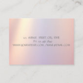 Elegant Modern Silver Glitter Lashes, Makeup Visitekaartje (Achterkant)