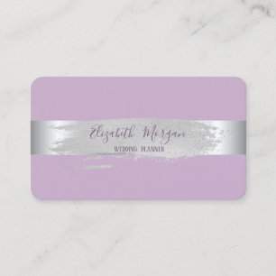 Elegant Modern, Silver Stripe, Penseelstreek Visitekaartje