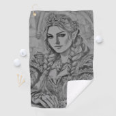 Elegant Modern Simple Custom Add Your Own photo Golfhanddoek (Insitu)