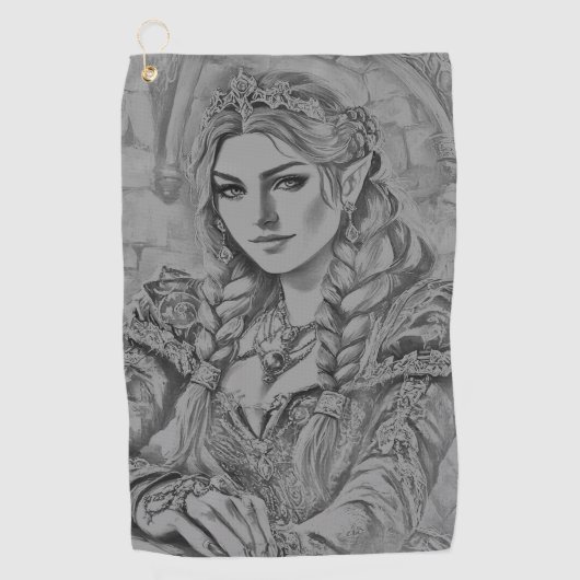 Elegant Modern Simple Custom Add Your Own photo Golfhanddoek (Voorkant)