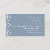Elegant modern Simple Dusty Blue via website Informatiekaartje (Voorkant)