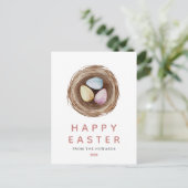 Elegant Modern Simple Easter Eggs | Happy Easter Feestdagenkaart (Staand voorkant)