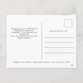 Elegant Modern Simple Easter Eggs | Happy Easter Feestdagenkaart (Achterkant)