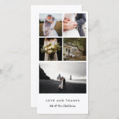 Elegant Modern Simple Married Couple Dank je Bedankkaart (Voorkant / Achterkant)