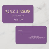 Elegant Modern Simple Reference Kaart (Voorkant / Achterkant)